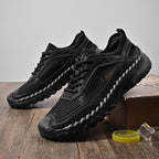 ⏰Limited Time Sale 70% OFF - Men's Mesh Hiking Shoest, Wide Toe Box, Breathable, Quick-Drying, Slip-Resistant, Puncture-Resistant