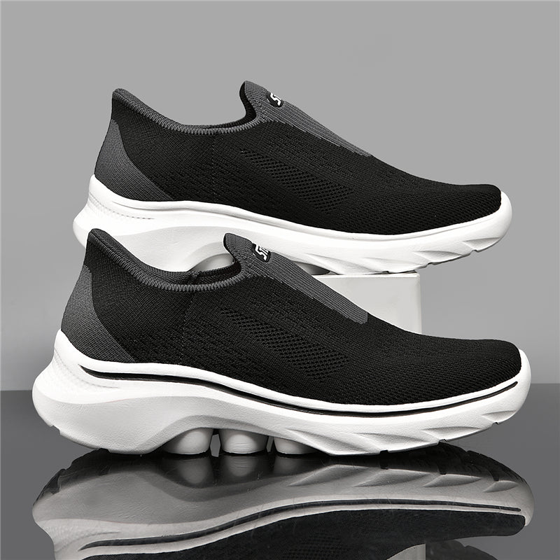 ⏰Limited Time Sale 70% OFF - Men's Slip-on Hiking Shoes - Cushioning Support, Wide Toe Box, Arch Support, Laceless, Comfortable, Breathable, Slip-Resistant, And Puncture-Resistant