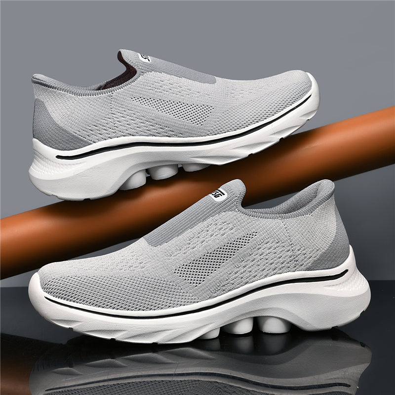 ⏰Limited Time Sale 70% OFF - Men's Slip-on Hiking Shoes - Cushioning Support, Wide Toe Box, Arch Support, Laceless, Comfortable, Breathable, Slip-Resistant, And Puncture-Resistant