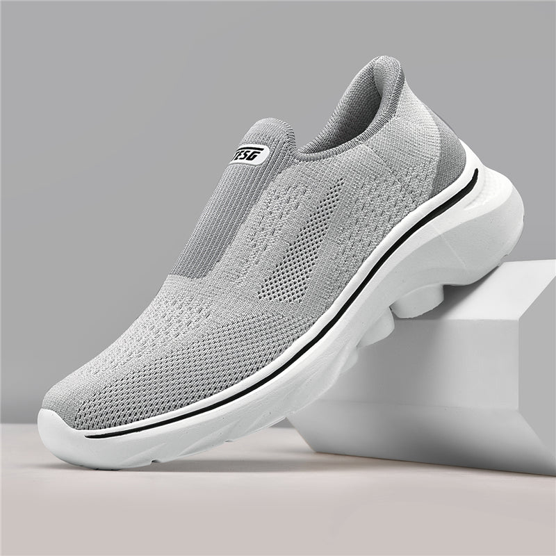 ⏰Limited Time Sale 70% OFF - Men's Slip-on Hiking Shoes - Cushioning Support, Wide Toe Box, Arch Support, Laceless, Comfortable, Breathable, Slip-Resistant, And Puncture-Resistant