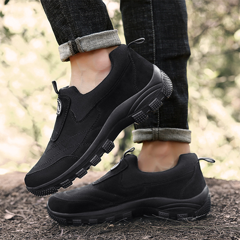 ⏰Limited Time Sale 70% OFF - Men's Orthopedic Slip-on Hiking Shoes – Arch Support, Wide Toe Box, Slip-On Design, Waterproof, Slip-Resistant, Puncture-Resistant – Quickly And Effectively Relieves Foot Pain Caused By Prolonged Wear
