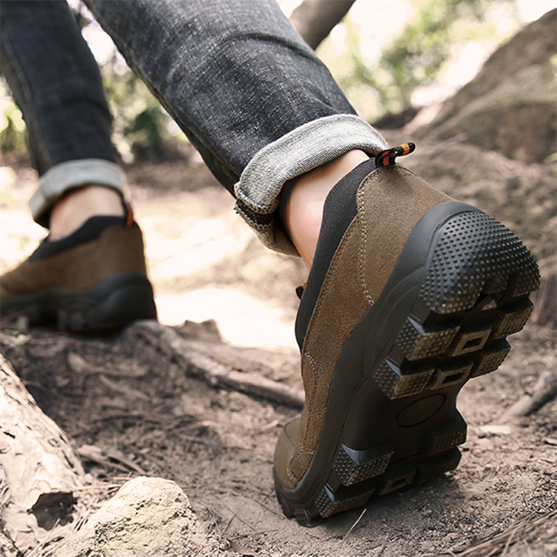 ⏰Limited Time Sale 70% OFF - Men's Orthopedic Slip-on Hiking Shoes – Arch Support, Wide Toe Box, Slip-On Design, Waterproof, Slip-Resistant, Puncture-Resistant – Quickly And Effectively Relieves Foot Pain Caused By Prolonged Wear
