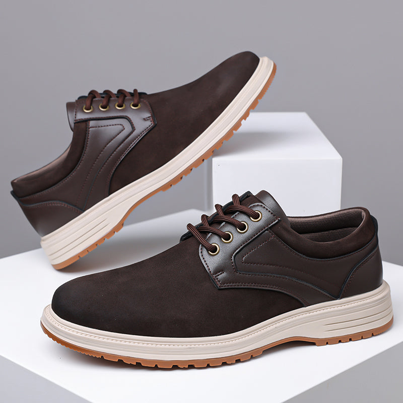 ⏰Limited Time Sale 70% OFF - Men's Casual Suede Dress Shoes – Business Casual Walking Shoes, Suitable For Work, Office, And Everyday wear