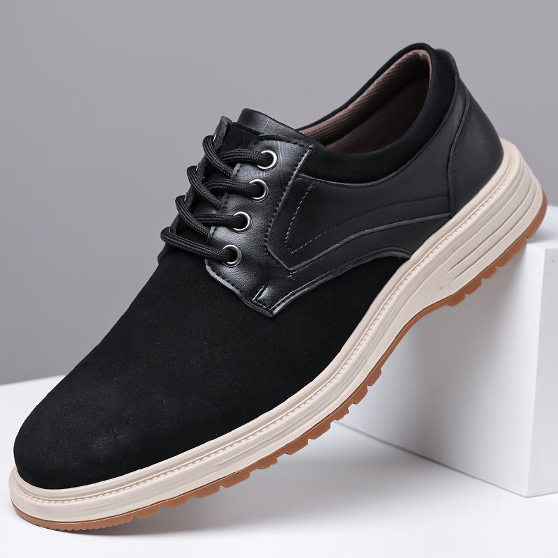 ⏰Limited Time Sale 70% OFF - Men's Casual Suede Dress Shoes – Business Casual Walking Shoes, Suitable For Work, Office, And Everyday wear