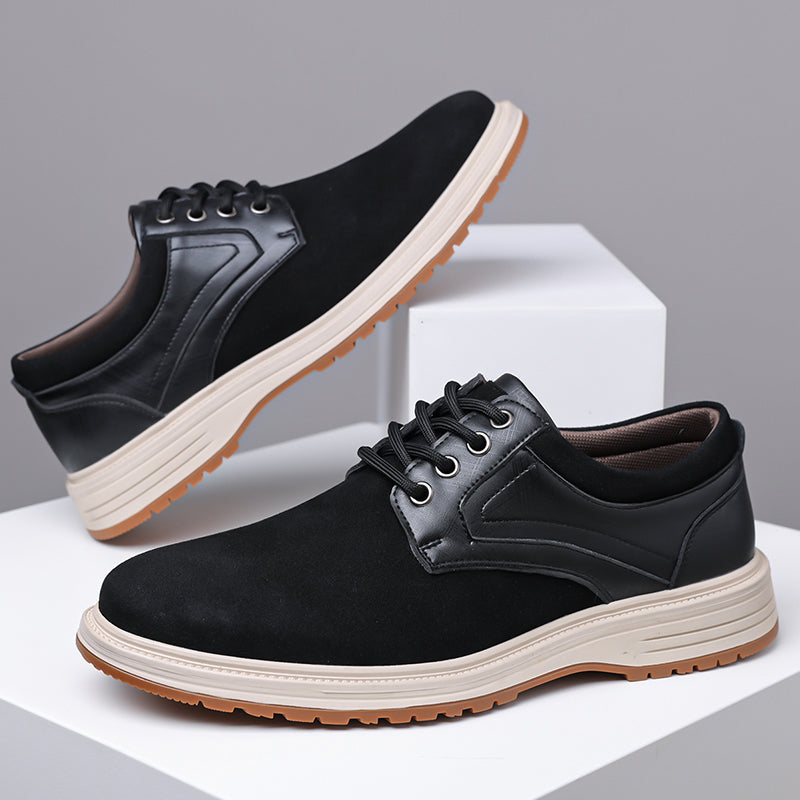 ⏰Limited Time Sale 70% OFF - Men's Casual Suede Dress Shoes – Business Casual Walking Shoes, Suitable For Work, Office, And Everyday wear