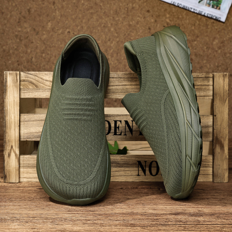 ⏰Limited Time Sale 70% OFF - Men's Slip-On Walking Shoes, Lightweight Casual Sneakers for Men, Suitable For Walking, Work, Travel And Everyday Wear