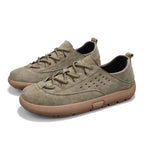 ⏰Limited Time Sale 70% OFF - Men's Suede Walking Shoes - Lace-Up, Breathable, Wide Toe Box with Arch Support, Cushioning, Slip-Resistant, And Wear-Resistant