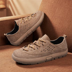 ⏰Limited Time Sale 70% OFF - Men's Suede Walking Shoes - Lace-Up, Breathable, Wide Toe Box with Arch Support, Cushioning, Slip-Resistant, And Wear-Resistant
