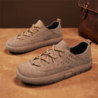⏰Limited Time Sale 70% OFF - Men's Suede Walking Shoes - Lace-Up, Breathable, Wide Toe Box with Arch Support, Cushioning, Slip-Resistant, And Wear-Resistant