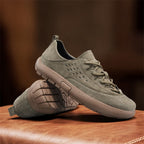 ⏰Limited Time Sale 70% OFF - Men's Suede Walking Shoes - Lace-Up, Breathable, Wide Toe Box with Arch Support, Cushioning, Slip-Resistant, And Wear-Resistant
