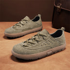 ⏰Limited Time Sale 70% OFF - Men's Suede Walking Shoes - Lace-Up, Breathable, Wide Toe Box with Arch Support, Cushioning, Slip-Resistant, And Wear-Resistant
