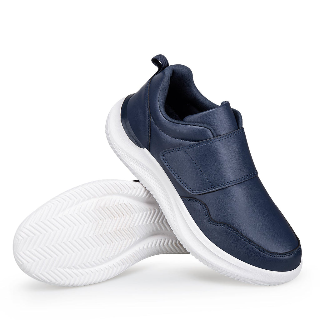 ⏰Limited Time Sale 70% OFF - Men's Genuine Leather Walking Shoes - Slip-On Design With Velcro Straps, Maximum Support, Wide Toe Box with Arch Support, Cushioning