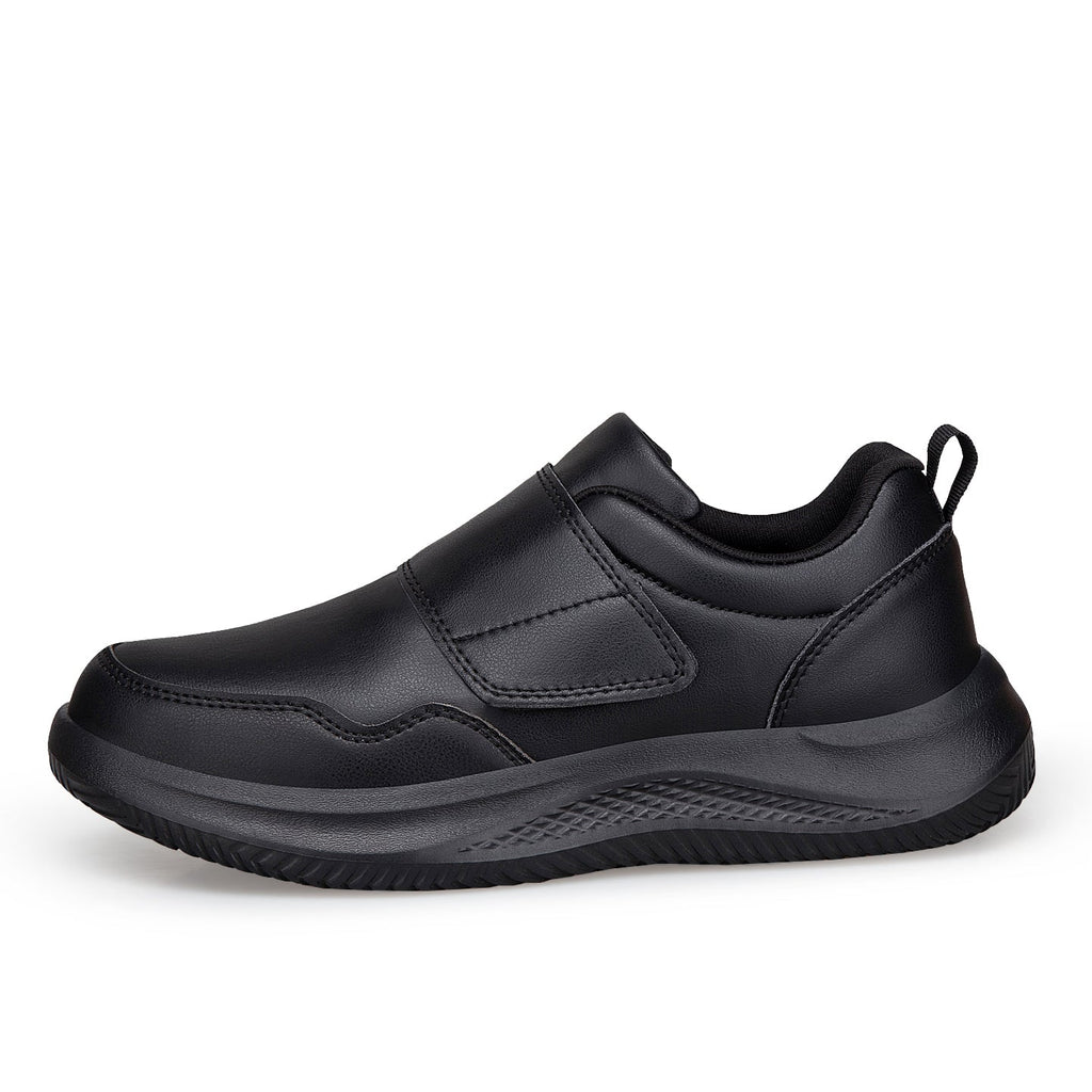 ⏰Limited Time Sale 70% OFF - Men's Genuine Leather Walking Shoes - Slip-On Design With Velcro Straps, Maximum Support, Wide Toe Box with Arch Support, Cushioning