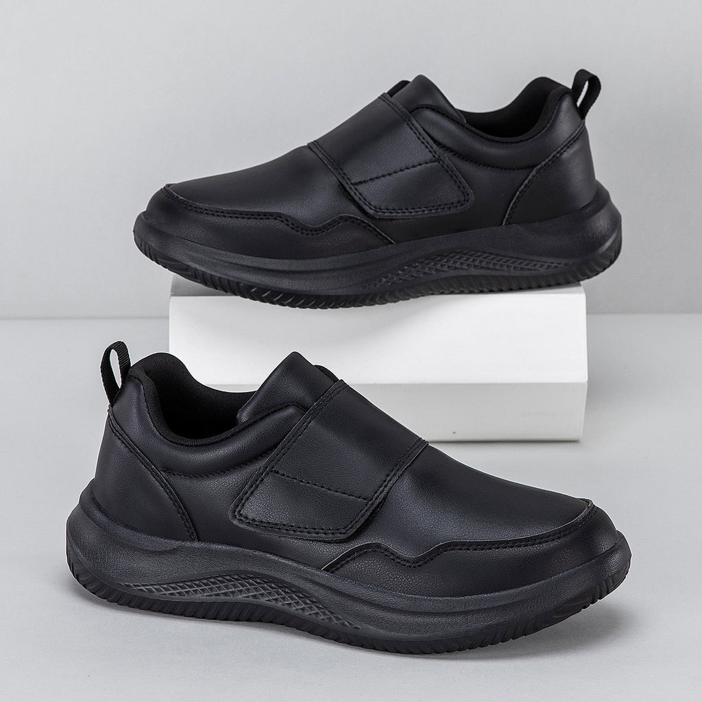 ⏰Limited Time Sale 70% OFF - Men's Genuine Leather Walking Shoes - Slip-On Design With Velcro Straps, Maximum Support, Wide Toe Box with Arch Support, Cushioning