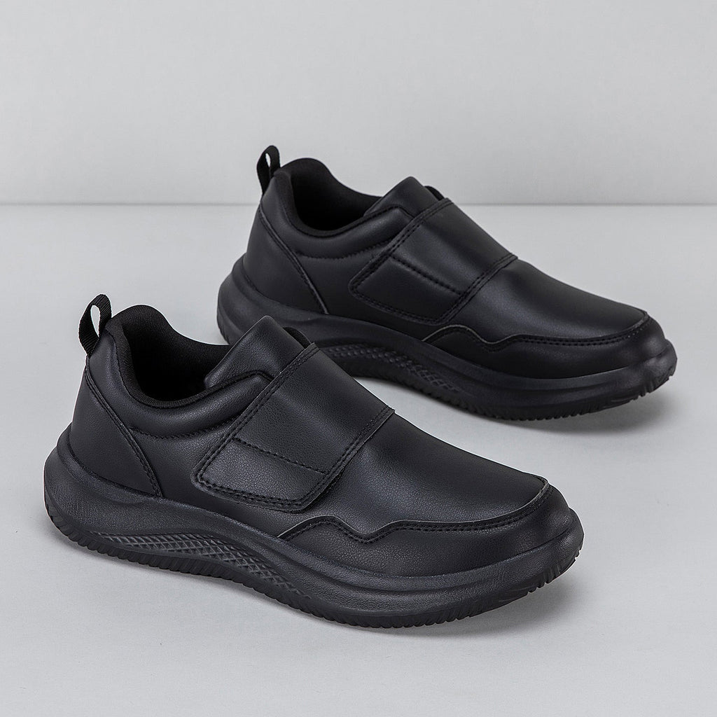 ⏰Limited Time Sale 70% OFF - Men's Genuine Leather Walking Shoes - Slip-On Design With Velcro Straps, Maximum Support, Wide Toe Box with Arch Support, Cushioning