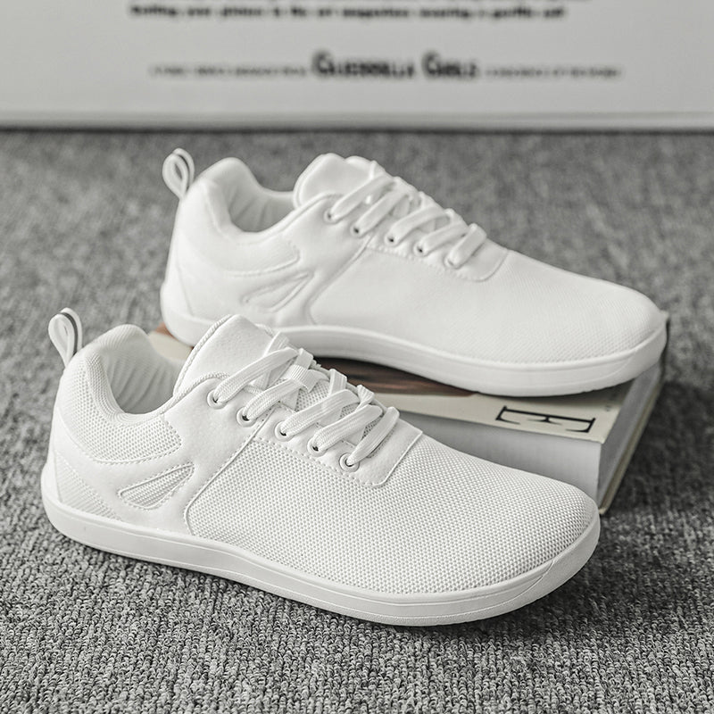 ⏰Limited Time Sale 70% OFF - Men's Mesh Barefoot Shoes - Lace-Up, Breathable, Wide Toe Box with Arch Support, Non-slip And Wear-Resistant