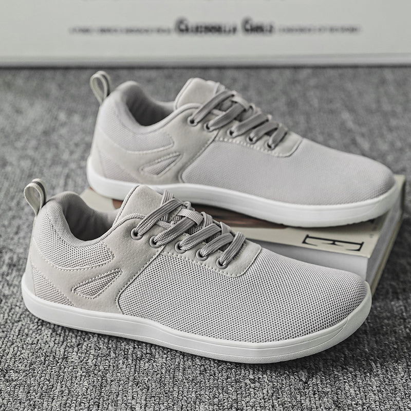 ⏰Limited Time Sale 70% OFF - Men's Mesh Barefoot Shoes - Lace-Up, Breathable, Wide Toe Box with Arch Support, Non-slip And Wear-Resistant