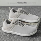 ⏰Limited Time Sale 70% OFF - Men's Mesh Barefoot Shoes - Lace-Up, Breathable, Wide Toe Box with Arch Support, Non-slip And Wear-Resistant