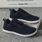 ⏰Limited Time Sale 70% OFF - Men's Mesh Barefoot Shoes - Lace-Up, Breathable, Wide Toe Box with Arch Support, Non-slip And Wear-Resistant