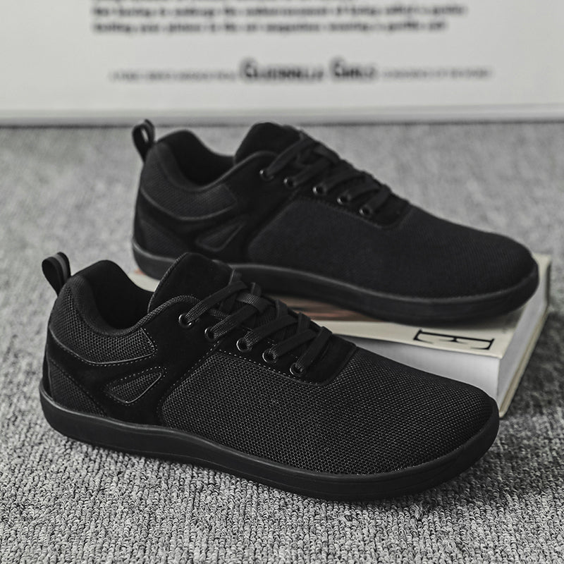 ⏰Limited Time Sale 70% OFF - Men's Mesh Barefoot Shoes - Lace-Up, Breathable, Wide Toe Box with Arch Support, Non-slip And Wear-Resistant