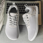 ⏰Limited Time Sale 70% OFF - Men's Mesh Barefoot Shoes - Lace-Up, Breathable, Wide Toe Box with Arch Support, Non-slip And Wear-Resistant