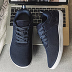 ⏰Limited Time Sale 70% OFF - Men's Mesh Barefoot Shoes - Lace-Up, Breathable, Wide Toe Box with Arch Support, Non-slip And Wear-Resistant