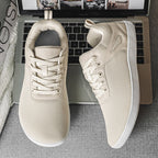 ⏰Limited Time Sale 70% OFF - Men's Mesh Barefoot Shoes - Lace-Up, Breathable, Wide Toe Box with Arch Support, Non-slip And Wear-Resistant