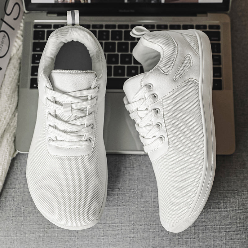 ⏰Limited Time Sale 70% OFF - Men's Mesh Barefoot Shoes - Lace-Up, Breathable, Wide Toe Box with Arch Support, Non-slip And Wear-Resistant