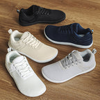 ⏰Limited Time Sale 70% OFF - Men's Mesh Barefoot Shoes - Lace-Up, Breathable, Wide Toe Box with Arch Support, Non-slip And Wear-Resistant