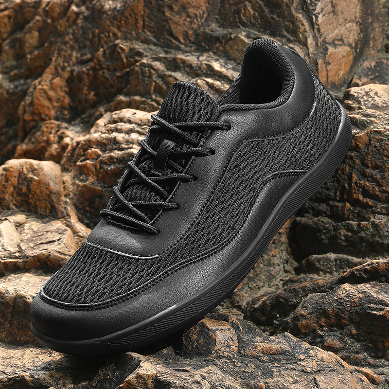 ⏰Limited Time Sale 70% OFF - Men's Mesh Walking Shoes - Lace-Up, Breathable, Wide Toe Box, Arch Support, Shock Absorption, Anti-Slip