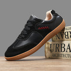 ⏰Limited Time Sale 70% OFF - Men's Genuine Leather Walking Shoes - Lace-Up, Wide Toe Box, Arch Support, Hock Absorption, Waterproof, Slip-Resistant