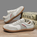 ⏰Limited Time Sale 70% OFF - Men's Genuine Leather Walking Shoes - Lace-Up, Wide Toe Box, Arch Support, Hock Absorption, Waterproof, Slip-Resistant