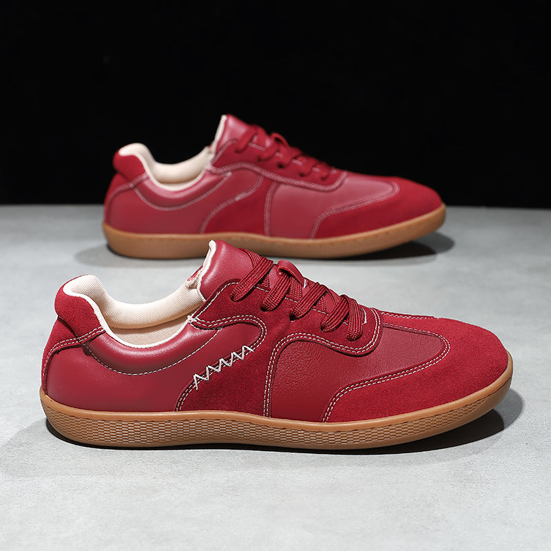 ⏰Limited Time Sale 70% OFF - Men's Genuine Leather Walking Shoes - Lace-Up, Wide Toe Box, Arch Support, Hock Absorption, Waterproof, Slip-Resistant