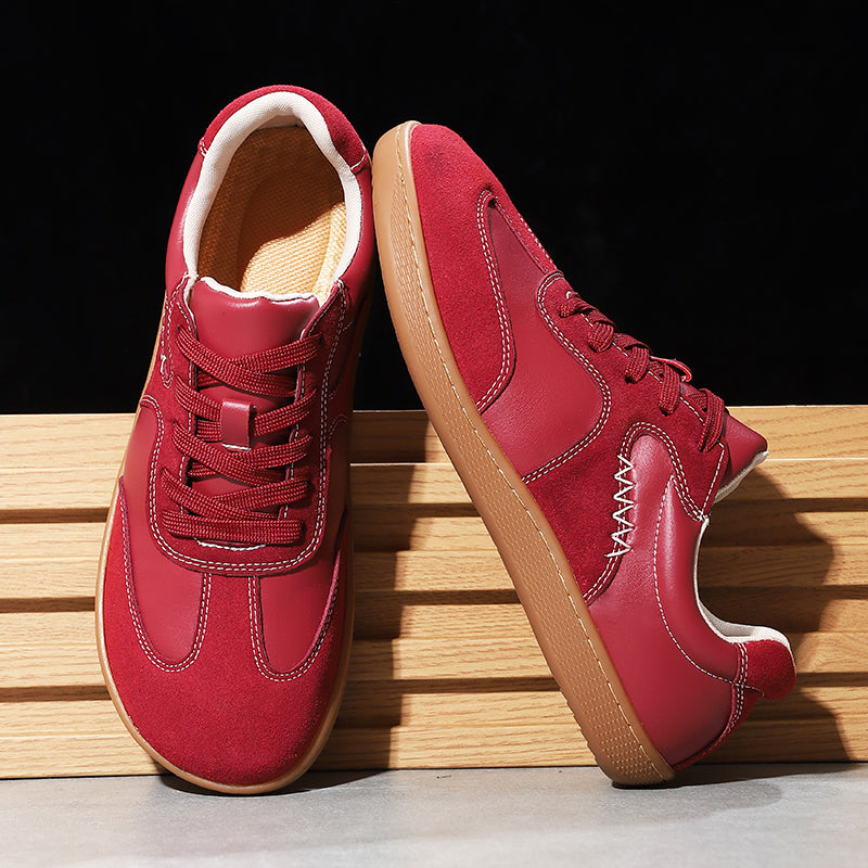 ⏰Limited Time Sale 70% OFF - Men's Genuine Leather Walking Shoes - Lace-Up, Wide Toe Box, Arch Support, Hock Absorption, Waterproof, Slip-Resistant