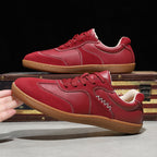 ⏰Limited Time Sale 70% OFF - Men's Genuine Leather Walking Shoes - Lace-Up, Wide Toe Box, Arch Support, Hock Absorption, Waterproof, Slip-Resistant