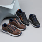 ⏰Limited Time Sale 70% OFF - Men's Genuine Leather Hiking Shoes - Outdoor Work Shoes -Side Zipper, Lightweight, Wide Toe Box, Arch Support, Shock Absorption, Waterproof, Slip-Resistant