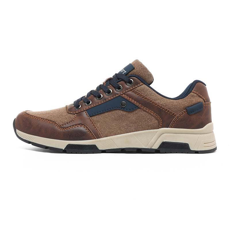 ⏰Limited Time Sale 70% OFF - Men's Canvas Walking Shoes - Lace-Up, Maximum Support, Wide Toe Box, Arch Support, Waterproof, Slip-Resistant, Shock-Absorbing