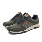 ⏰Limited Time Sale 70% OFF - Men's Canvas Walking Shoes - Lace-Up, Maximum Support, Wide Toe Box, Arch Support, Waterproof, Slip-Resistant, Shock-Absorbing