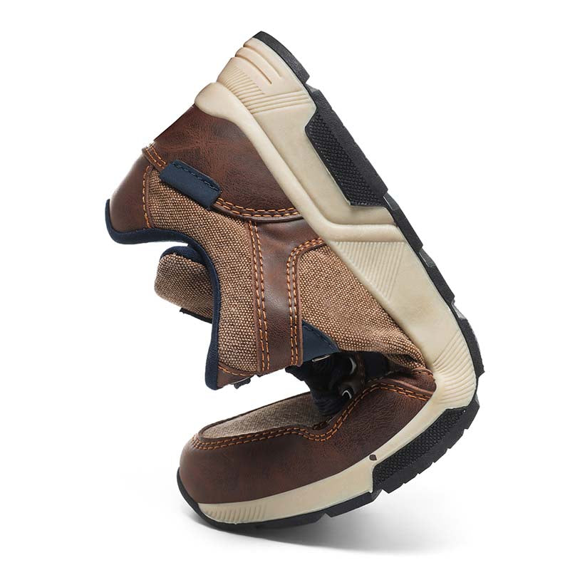 ⏰Limited Time Sale 70% OFF - Men's Canvas Walking Shoes - Lace-Up, Maximum Support, Wide Toe Box, Arch Support, Waterproof, Slip-Resistant, Shock-Absorbing