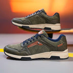 ⏰Limited Time Sale 70% OFF - Men's Canvas Walking Shoes - Lace-Up, Maximum Support, Wide Toe Box, Arch Support, Waterproof, Slip-Resistant, Shock-Absorbing