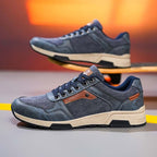 ⏰Limited Time Sale 70% OFF - Men's Canvas Walking Shoes - Lace-Up, Maximum Support, Wide Toe Box, Arch Support, Waterproof, Slip-Resistant, Shock-Absorbing