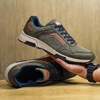⏰Limited Time Sale 70% OFF - Men's Canvas Walking Shoes - Lace-Up, Maximum Support, Wide Toe Box, Arch Support, Waterproof, Slip-Resistant, Shock-Absorbing