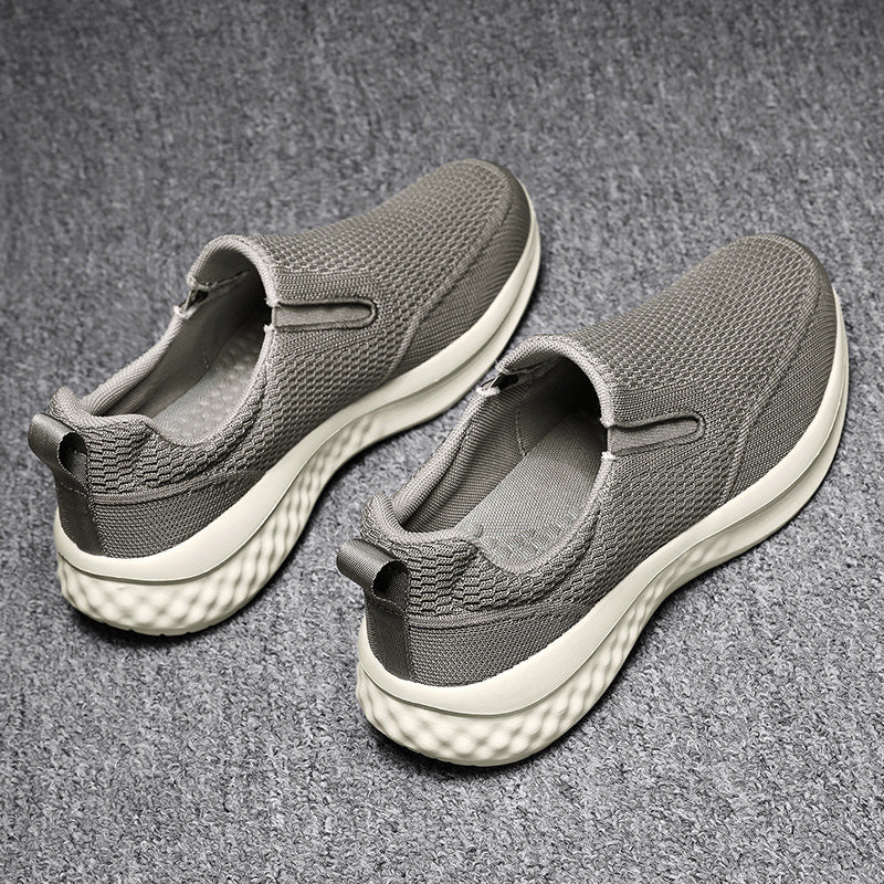 ⏰Limited Time Sale 70% OFF - Men's Mesh Walking Shoes - Slip-On, Cushioned, Wide Toe Box, Arch Support, Anti-Slip