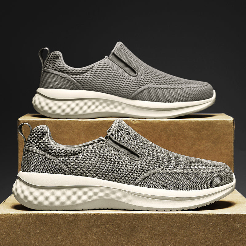 ⏰Limited Time Sale 70% OFF - Men's Mesh Walking Shoes - Slip-On, Cushioned, Wide Toe Box, Arch Support, Anti-Slip