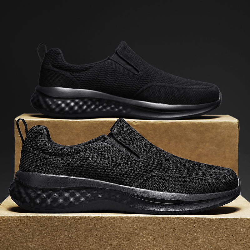⏰Limited Time Sale 70% OFF - Men's Mesh Walking Shoes - Slip-On, Cushioned, Wide Toe Box, Arch Support, Anti-Slip