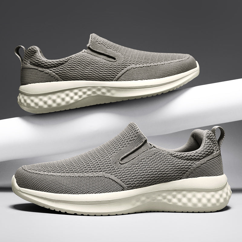 ⏰Limited Time Sale 70% OFF - Men's Mesh Walking Shoes - Slip-On, Cushioned, Wide Toe Box, Arch Support, Anti-Slip