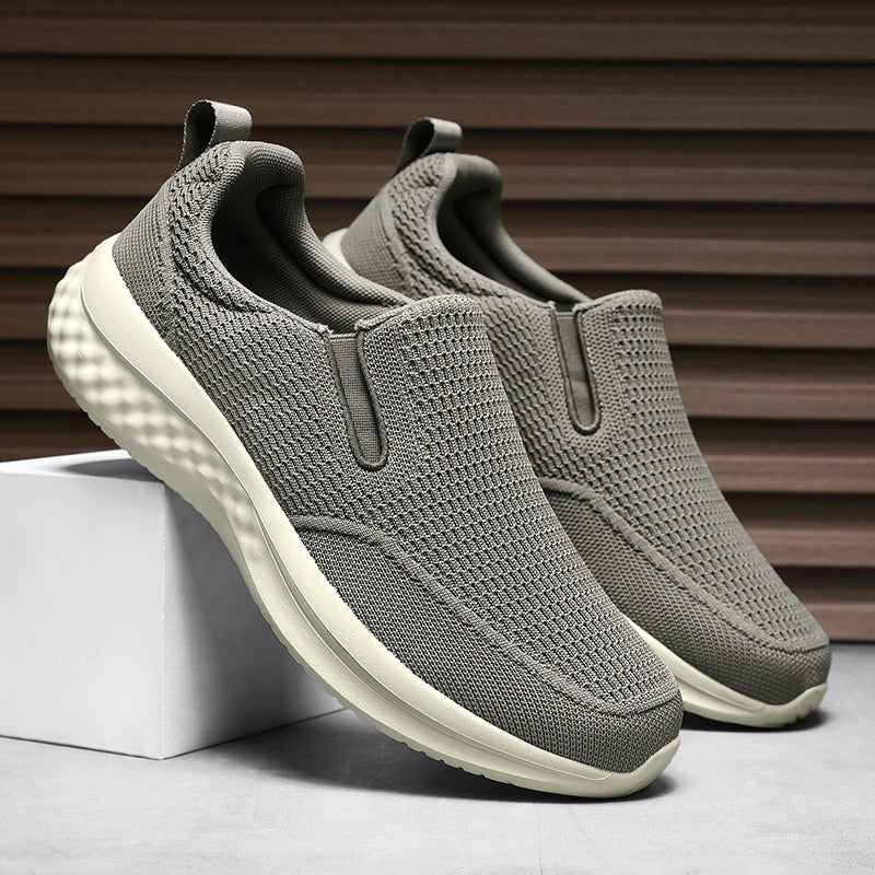 ⏰Limited Time Sale 70% OFF - Men's Mesh Walking Shoes - Slip-On, Cushioned, Wide Toe Box, Arch Support, Anti-Slip