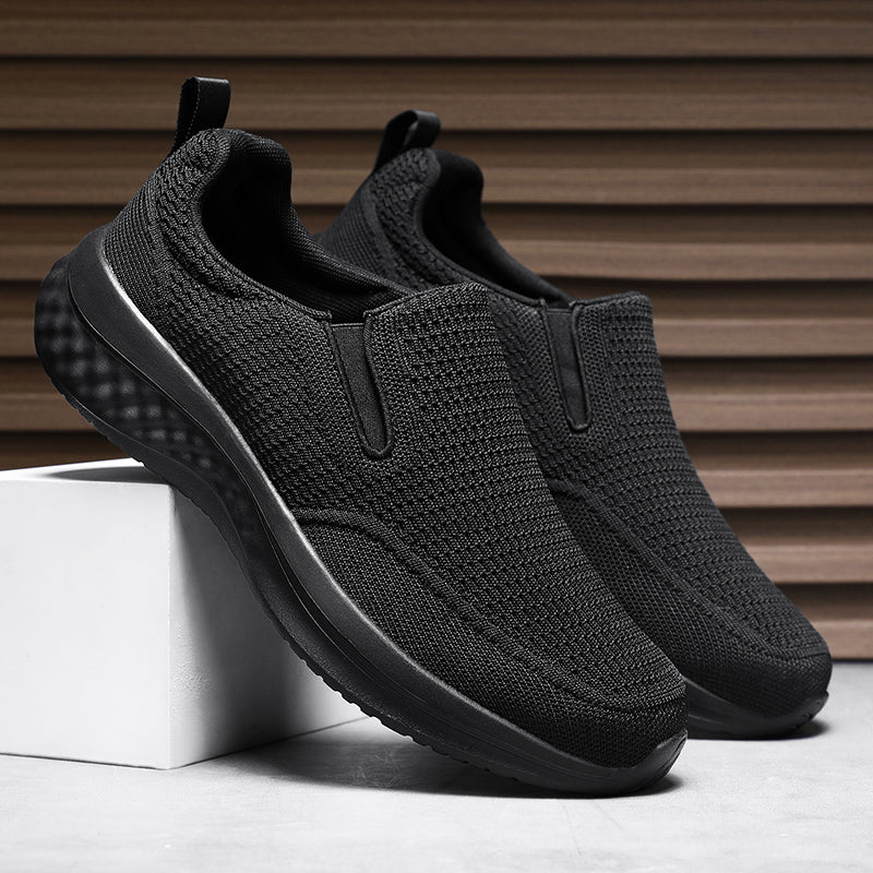 ⏰Limited Time Sale 70% OFF - Men's Mesh Walking Shoes - Slip-On, Cushioned, Wide Toe Box, Arch Support, Anti-Slip