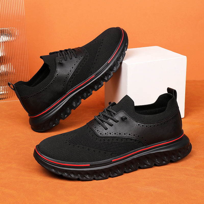Men's lightweight waterproof Oxford shoes, comfortable and soft, suitable for walking - wide last and extended design