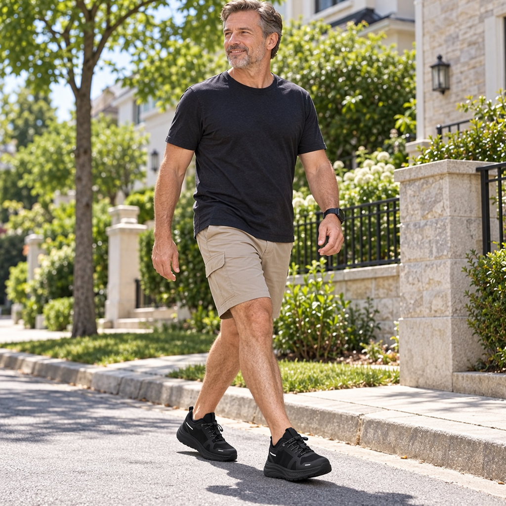 ⏰Limited Time Sale 70% OFF - Men's Mesh Hiking Shoes - Outdoor Sports Hiking Shoes - Breathable And Comfortable, Cushioned And Pressure-Reducing, Durable And Slip-Resistant, Wide Toe Box, Arch Support